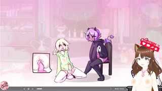 My buddy steals a smooch from me and wedges a fuck stick in my pink hole (Futa toon) - Jazziuu