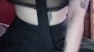 FTM Femboy railing fuck stick