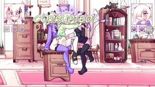 Satan Doll And Her Mate Bang me Hader and Jizm two times she-creature anime porn game have fun