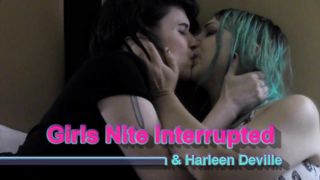 translesbians Sarayah and Harleen in ladies nite interrupted encounter night