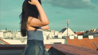 Facefucking my stud where the neighbors can observe