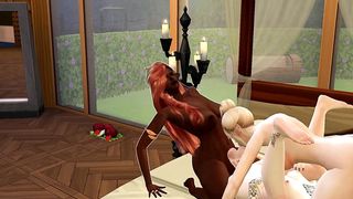 Threeway transgender princesses