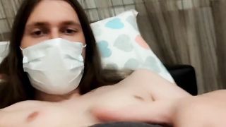 Femboy milks his ugly trouser snake and demolishes it