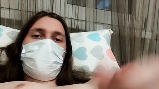 Femboy milks his ugly trouser snake and demolishes it