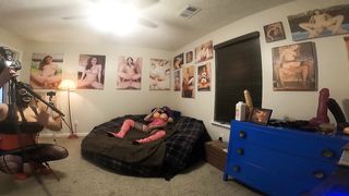 Immense faux melons crossdresser spunking observing photoshoot angle two