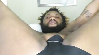 dude uses both fake penises in hotel bedroom