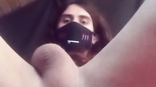 Frolicking with fat ass-plug and nutting