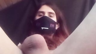 Frolicking with fat ass-plug and nutting