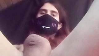 Frolicking with fat ass-plug and nutting