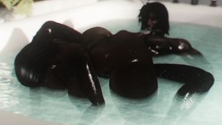 Steamy Bathtub With Immense Bum Transgirl Aaliyah