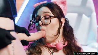 Futa mad scientist grows subjects cock