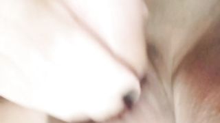 Morning faux-cock and spunk as lubricant