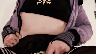 Astolfo Femboy With Monstrous Caboose Faps Off and Spunks All Over