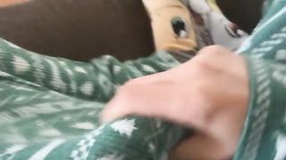 Flapping my spear in the kitchen.