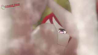 Futa Pyrrha Plows Yang in the Douche Guest room (Loop)