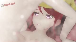 Futa Pyrrha Plows Yang in the Douche Guest room (Loop)