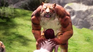 Crazy Hairy Tigers Plow Sandy-haired Sissy Femboy in his Tigh Culo Yiff point of view Anime porn Three way
