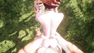 Crazy Hairy Tigers Plow Sandy-haired Sissy Femboy in his Tigh Culo Yiff point of view Anime porn Three way