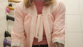 Sissy fuckdoll showcases fresh coochie