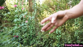 Sinful shemale in the Garden of Eden