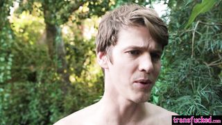 Sinful shemale in the Garden of Eden