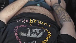 Trans Fellow Makes His FTM Chisel Jizm Rock hard in Public (Deep Voice Masculine Shrieking ASMR) Smoking Fetish
