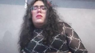 Lush trans inhales on fuck stick and ejaculates on her face