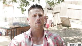 Lucky earth dude bareback fucks space trans woman