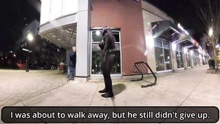 Bodacious crossdresser flirt with a stranger