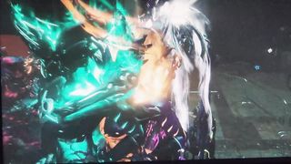 Trans female Blows a load while Polishing Warframe