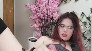 Filthy conversing and taunting you with my puny assets before shooting my gooey girlcum for you