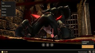 Phat werewolves bang the vulnerable poon of a succubus dame with their yam-sized lollipops