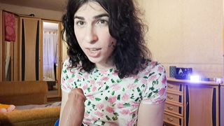 Web cam sadism & masochism sissy tart Alina demonstrates how she wants to deepthroat and gargle real spear