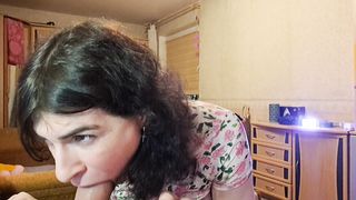 Web cam sadism & masochism sissy tart Alina demonstrates how she wants to deepthroat and gargle real spear