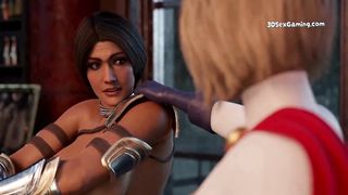 Wonder Dame - Cat Damsels & Futa Pal Super-hot 3 way - Exclisive Hermaphroditism THREE DIMENSIONAL Pornography