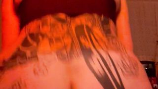 FTM elf rails and drizzles all over massive dragon fake penis