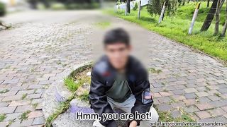 Begging a stranger to let me blow his fuck-stick - Onlyfans Veronica Sanders