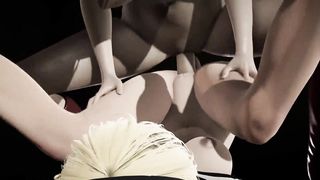 Supergirl Orgy Adventures Vol two - Hermaphroditism Joy - Deep throating and boning