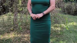 Transgender princess in the garden