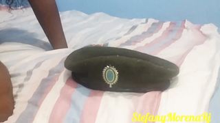 Super hot trans banged the insane soldier's bootie.