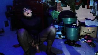 Encaged sissy in the dark two/trio