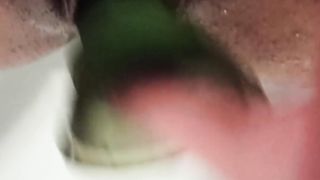 Micro pipe screws cock-squeezing raw fuckhole FTM transgender