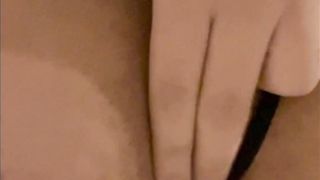 Solo Transsexual have fun with fuck stick