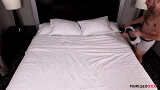 TGIRLSEX HARD-CORE Nikki Sapphire Pulverized By Her Fortunate Devotee