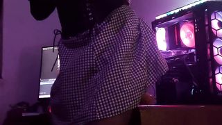 Encaged Sissy in the dark (vertical) 1/three