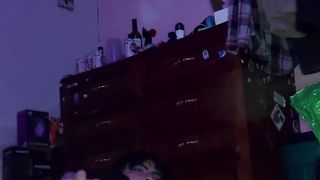 Encaged Sissy in the dark (vertical) two/trio