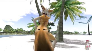 Beach joy and bang with killer fennec hairy