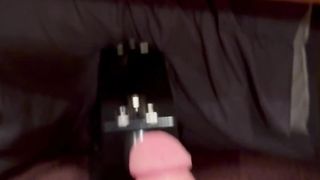 Fake penis machine peeing climax