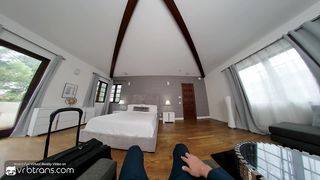 VRB Trans: Bony Super-sexy Trans Receptionist Gets Ass-fuck Hookup With Customer's Gigantic Man rod - HD Porno