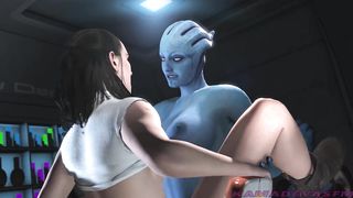 Hermaphroditism Creampe (Mass Effect X Starlet Wars THREE DIMENSIONAL Toon)